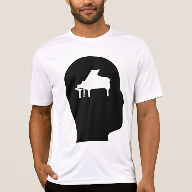 Camiseta Pensamento sobre o piano (Frente)