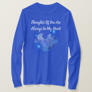 Camiseta Pensamentos De Você Estão Sempre No Meu Coração