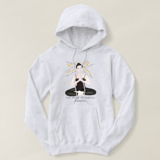 Camiseta pensamentos demais. respirar