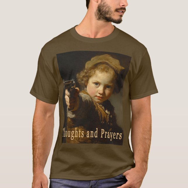 Camiseta Pensamentos e Orações (Frente)