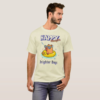 Camiseta Pensamentos Felizes Dias Mais Brilhantes