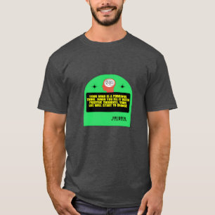 Camiseta pensamentos positivos design engraçado