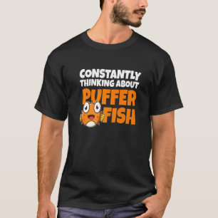 Camiseta Pensando Constantemente Em Peixe-Sopro