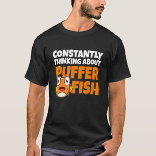 Camiseta Pensando Constantemente no Peixe Balão     Baiacu