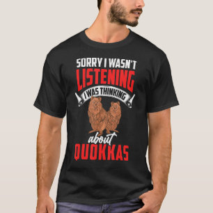Camiseta Pensando em Quokas, canguru de cauda curta Quokk