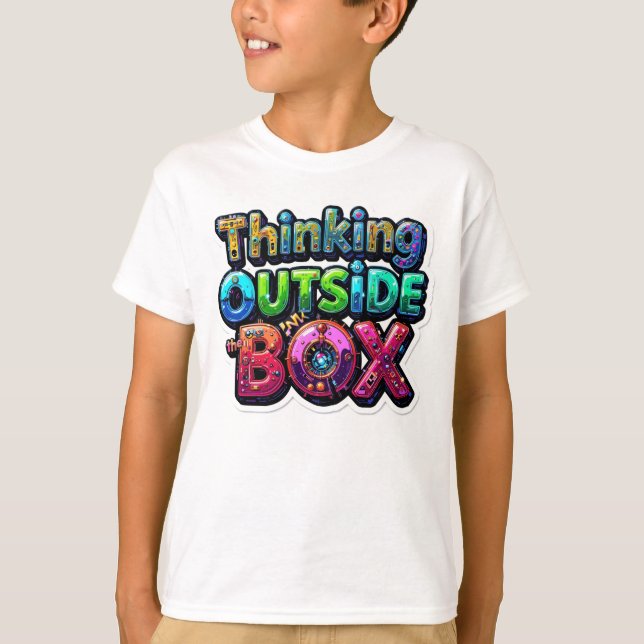 Camiseta Pensando Fora Da Caixa (Frente)