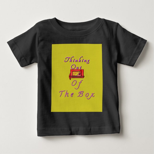 Camiseta Pensando fora do Design da caixa (Frente)
