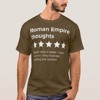Camiseta Pensando no Império Romano Cinco Estrelas Romanas 