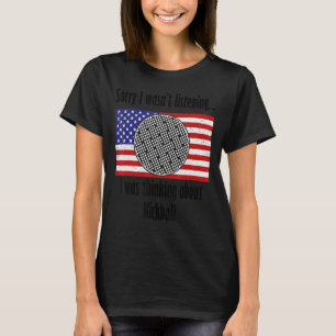 Camiseta Pensando No Treinamento De Esportes Do Kickball Ho