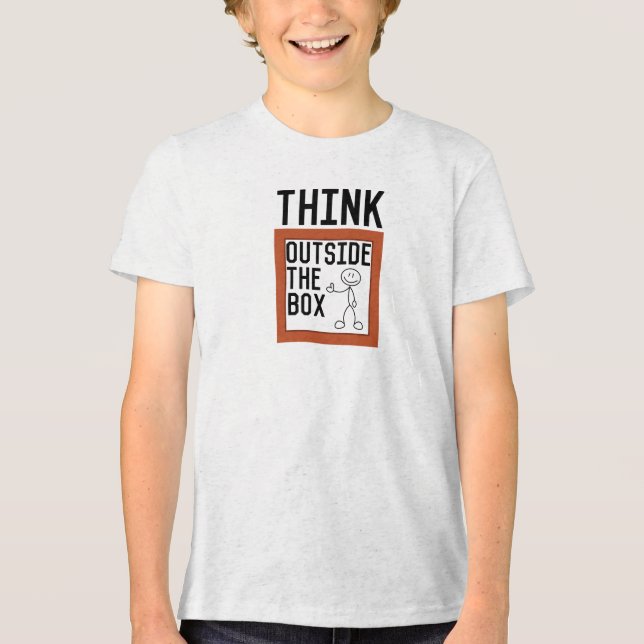 Camiseta Pensar Fora da Caixa Inspirador (Frente)