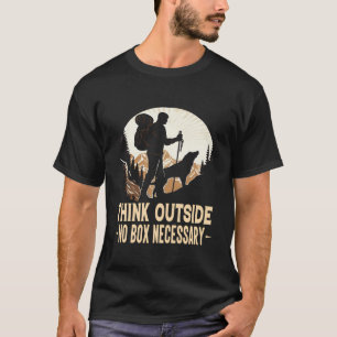 Camiseta Pensar Fora Da Caixa Não É Necessário Cachorro De 
