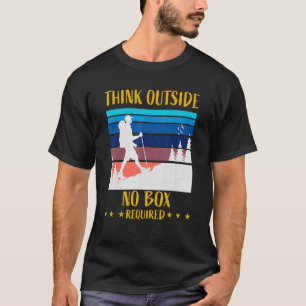 Camiseta Pensar Fora Da Caixa Para Dia de os pais De Caminh