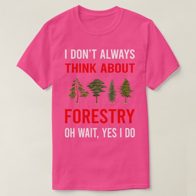 Camiseta Pensar Sobre Florestas (Frente do Design)