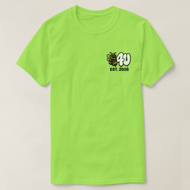 Camiseta Pense Antes de Agir (Frente do Design)