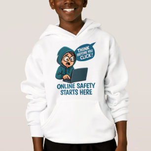 Camiseta Pense Antes de Clicar - Conscientização sobre Segu