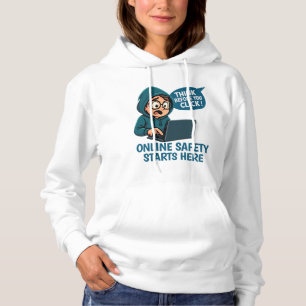Camiseta Pense Antes de Clicar - Conscientização sobre Segu