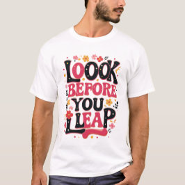 Camiseta Pense antes de saltar - Motivacional