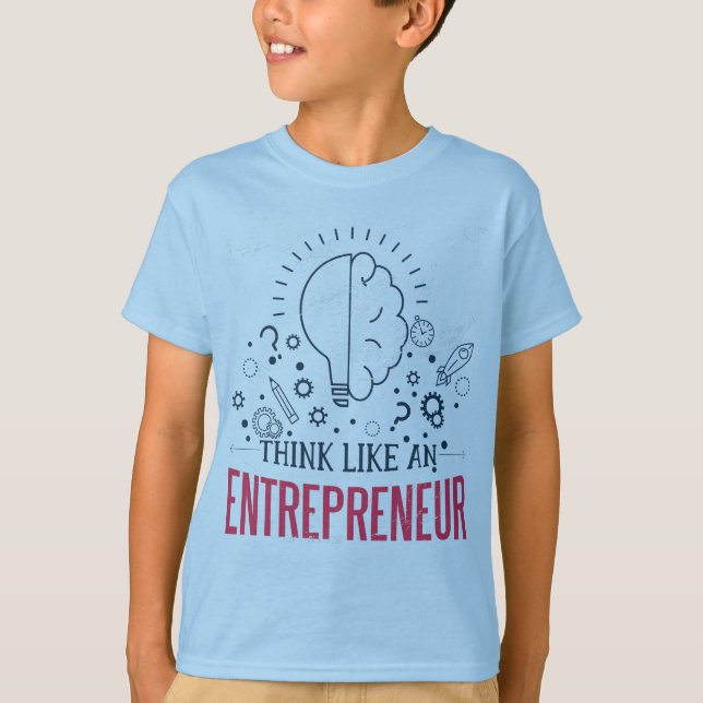 Camiseta Pense Como Um Empreendedor (Frente)