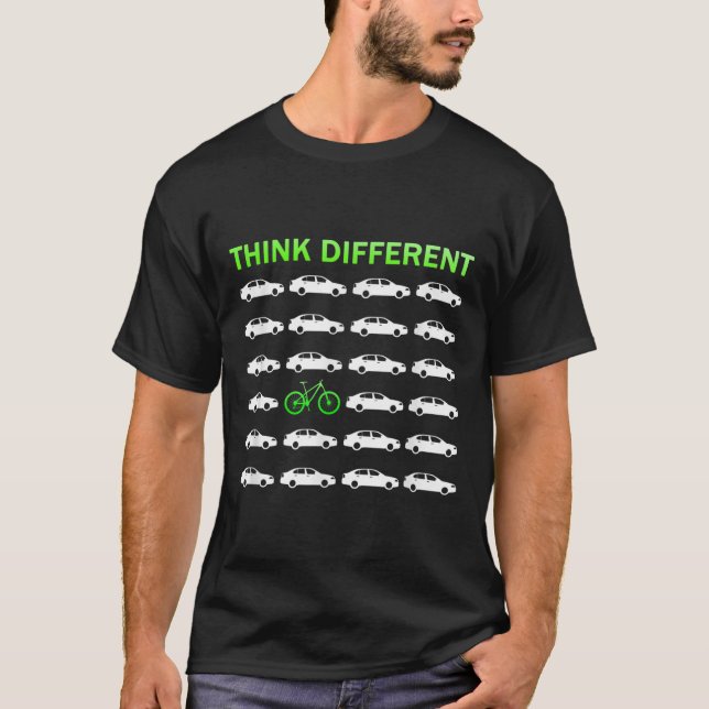Camiseta Pense em diferentes formas de proteção ambiental d (Frente)