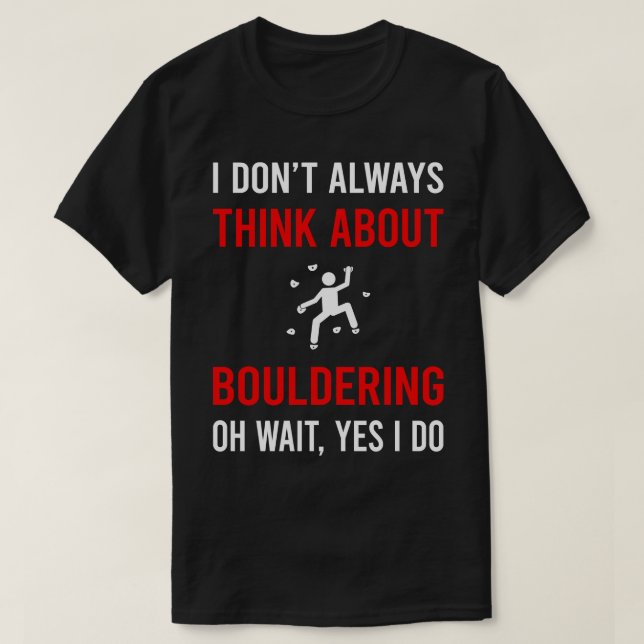 Camiseta Pense Em Escalar De Rocha (Frente do Design)