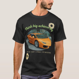 Camiseta Pense em grande alcance, presente motivacional par