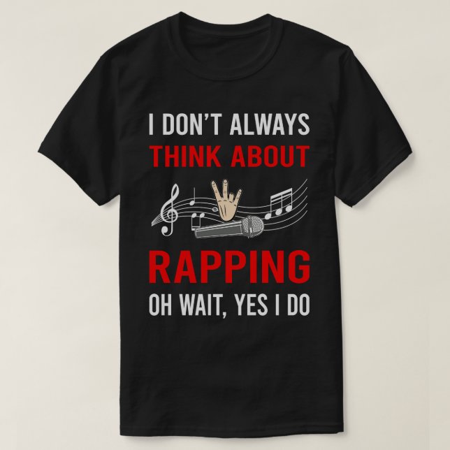 Camiseta Pense Em Rapper Rap (Frente do Design)