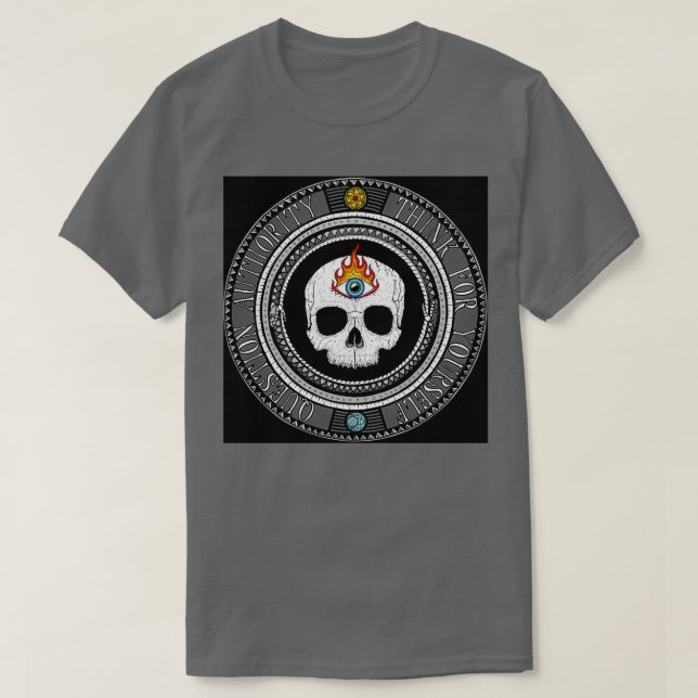 Camiseta Pense Em Sua Própria Autoridade (Frente do Design)