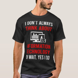Camiseta Pense em Tecnologia da Informação