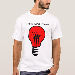 Camiseta Pense energias eólicas