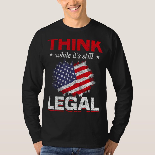 Camiseta Pense Enquanto Ainda É Legítimo Que A Liberdade Do (Frente)