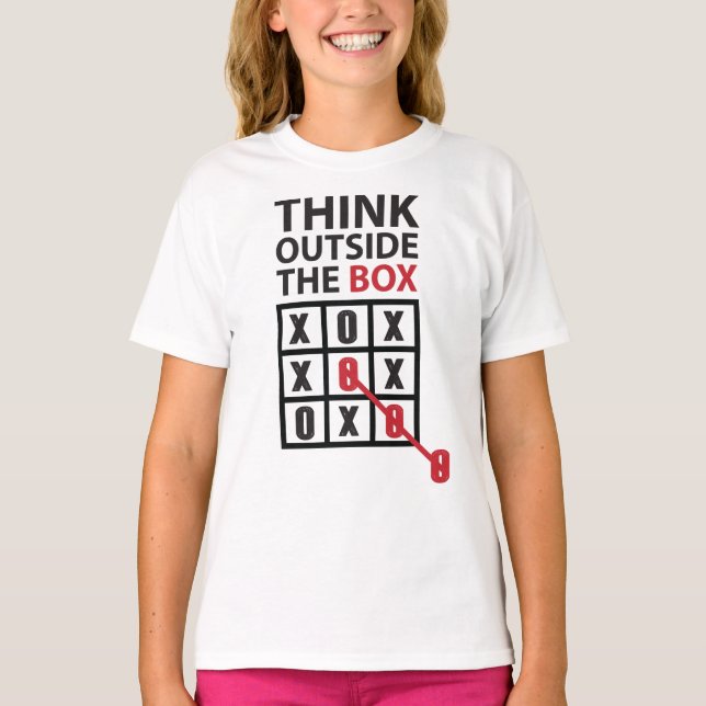 Camiseta Pense fora da caixa (Frente)