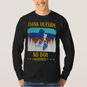 Camiseta Pense Fora Da Caixa Para O Dia de os pais De Itine