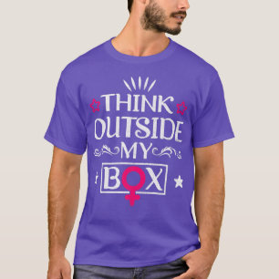 Camiseta Pense Fora Da Minha Design Bo Para Feministas5847