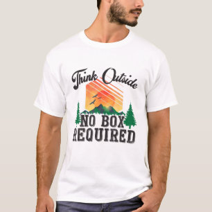 Camiseta Pense Fora De Nenhuma Caixa Necessária - Caminho E