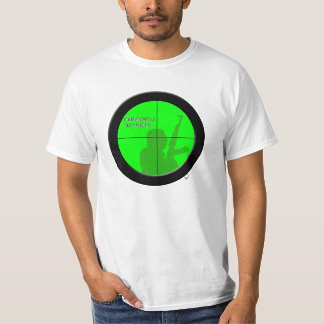 Camiseta Pense global o ato localmente (o espaço da noite) (Frente)