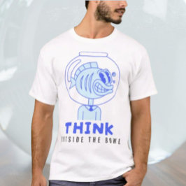 Camiseta Pense na Dentro da tigela