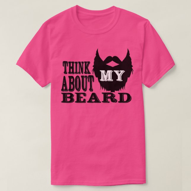 Camiseta Pense na minha barba (Frente do Design)