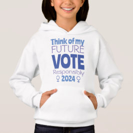 Camiseta Pense no meu VOTO futuro 2024 meninas