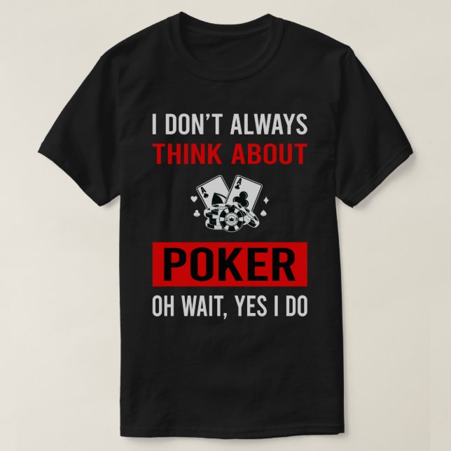 Camiseta Pense no Poker (Frente do Design)