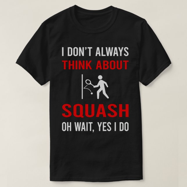 Camiseta Pense no Squash (Frente do Design)