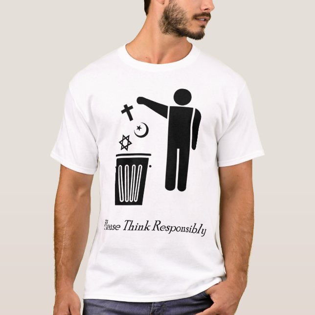 Camiseta Pense por favor responsàvel (Frente)