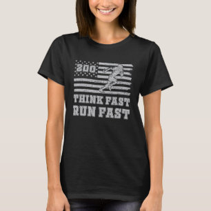 Camiseta Pense Rápido Corra Rápido Poderes Futebol American
