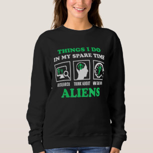 Camiseta Pense Sobre A Alienígena Ufo Do Espaco De Aliens