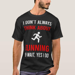 Camiseta Pense sobre a execução do Runner