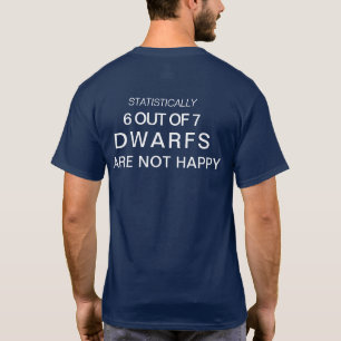 Camiseta Pense sobre ele… 6 de 7 anões são lêndea feliz