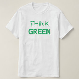 Camiseta Pense verde