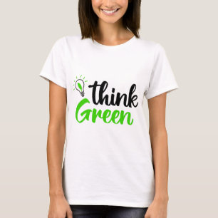 Camiseta pense verde