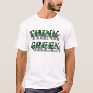 Camiseta Pense verde