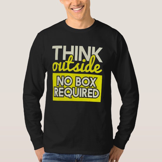 Camiseta Pensem lá fora Sem Entusiastas de Caminho de Caixa (Frente)