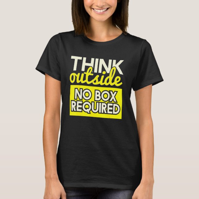 Camiseta Pensem lá fora Sem Entusiastas de Caminho de Caixa (Frente)